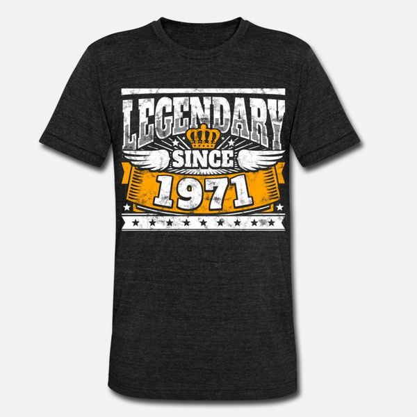 legend birthday: legendary since 1971 birth year t shirt men customized cotton o neck original loose authentic summer style vintage shirt, White;black
legend birthday: legendary since 1971 birth year t shirt men customized cotton o neck original loose authentic summer style vintage shirt, White;black