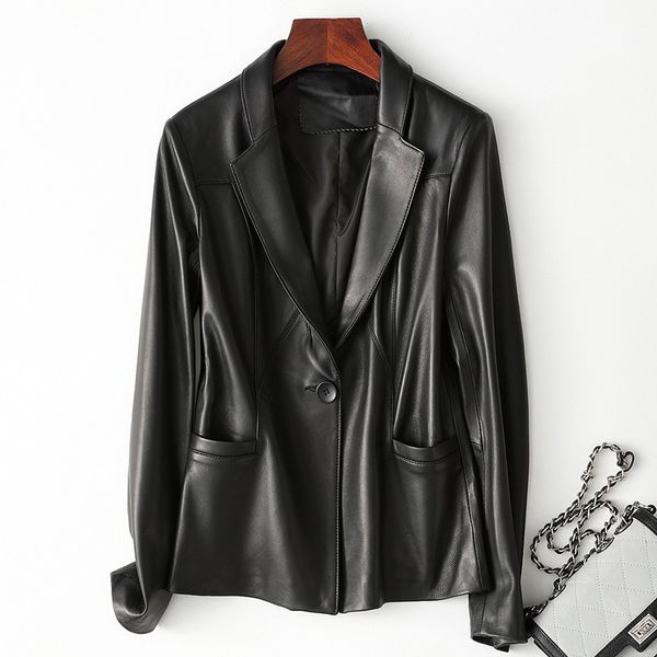 women's leather & faux 2021 black slim real office lady single button big pocket blazer jacket women autumn clothes genuine coat
women's leather & faux 2021 black slim real office lady single button big pocket blazer jacket women autumn clothes genuine coat