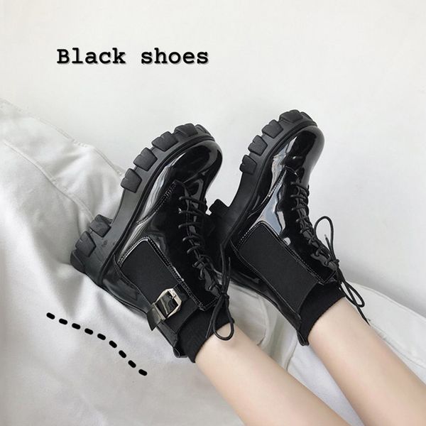 flat heel shoes lady boots ankle booties women lace up luxury designer boots-women round toe ladies autumn low med rock fashion, Black
flat heel shoes lady boots ankle booties women lace up luxury designer boots-women round toe ladies autumn low med rock fashion, Black