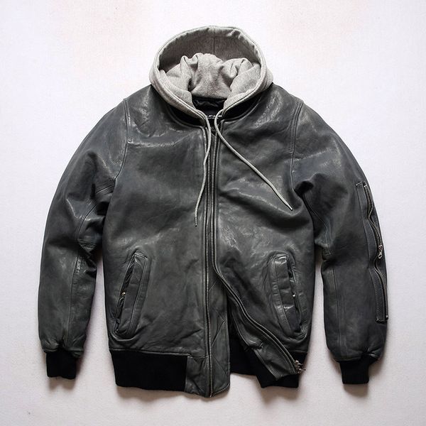 men's leather & faux ,mens slim genuine jacket.winter warm 300g duck down coat.quality tanning sheepskin clothes.fashion, Black
men's leather & faux ,mens slim genuine jacket.winter warm 300g duck down coat.quality tanning sheepskin clothes.fashion, Black