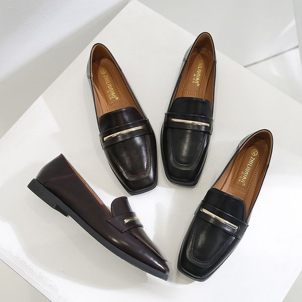 women's shoes wear-resistant super move leisure show thin retro lefu shoes single shoe plus size 43 ladies flat f008, Black
women's shoes wear-resistant super move leisure show thin retro lefu shoes single shoe plus size 43 ladies flat f008, Black