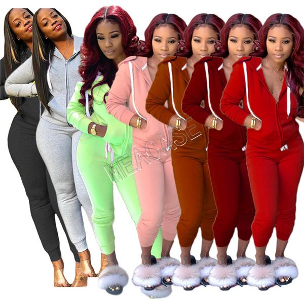 2020 women autumn winter tracksuit hooded zipper jacket coat hoodies and legging pants outfits jogging two piece clothing sets d81306, White
2020 women autumn winter tracksuit hooded zipper jacket coat hoodies and legging pants outfits jogging two piece clothing sets d81306, White