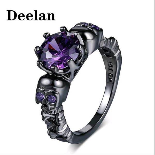 deelan vintage style skeleton finger round ring skull for women black gold color purple crystal cz fashion retro rings jewelry, Golden;silver
deelan vintage style skeleton finger round ring skull for women black gold color purple crystal cz fashion retro rings jewelry, Golden;silver