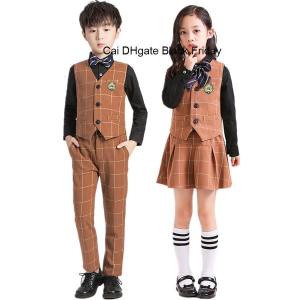 flower boys grils school uniforms suit for weddings kids formal vest pants skirt clothing set performance piano dance costume
flower boys grils school uniforms suit for weddings kids formal vest pants skirt clothing set performance piano dance costume