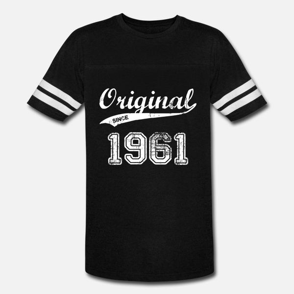 1961 t shirt men print tee shirt o neck basic solid fitness authentic spring vintage shirt, White;black
1961 t shirt men print tee shirt o neck basic solid fitness authentic spring vintage shirt, White;black