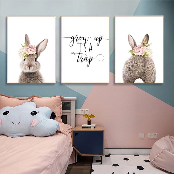 flower bunny rabbit wall art print owl fox bear woodland animals canvas painting nursery poster wall pictures baby room decor
flower bunny rabbit wall art print owl fox bear woodland animals canvas painting nursery poster wall pictures baby room decor
