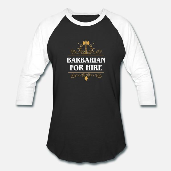 barbarian for hire tablerpg classes t shirt men printed cotton round neck family loose comical spring autumn outfit shirt
barbarian for hire tablerpg classes t shirt men printed cotton round neck family loose comical spring autumn outfit shirt