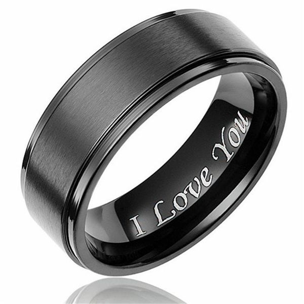 pengbin 8mm couple ring i love you letters engraved promise ring titanium steel wedding engagement bands valentine's day gift, Golden;silver
pengbin 8mm couple ring i love you letters engraved promise ring titanium steel wedding engagement bands valentine's day gift, Golden;silver