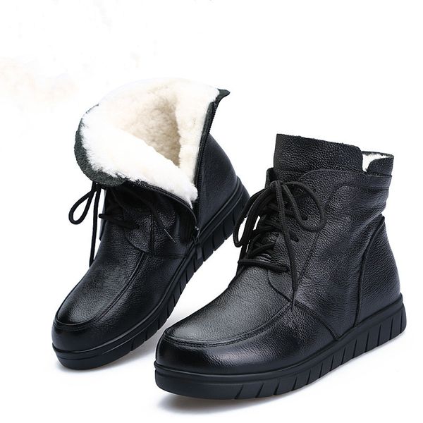 cs826 женская мода зима снег сапоги 100% кожа шерсть неподдельной shearling fur ботильоны классический черный женщины теплые ботинки botas, Black
cs826 женская мода зима снег сапоги 100% кожа шерсть неподдельной shearling fur ботильоны классический черный женщины теплые ботинки botas, Black