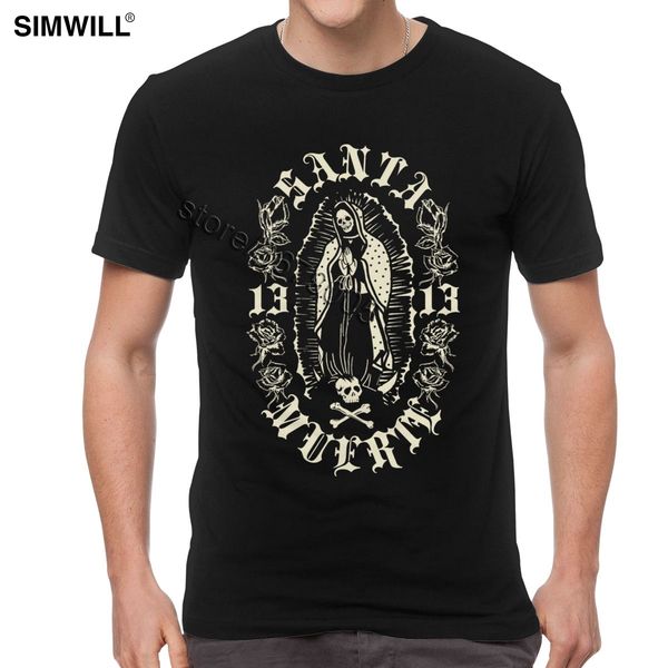 gothic santa muerte t shirt men novelty short sleeves cotton lady of holy death tee mexican skull t-shirt horror harajuku
gothic santa muerte t shirt men novelty short sleeves cotton lady of holy death tee mexican skull t-shirt horror harajuku