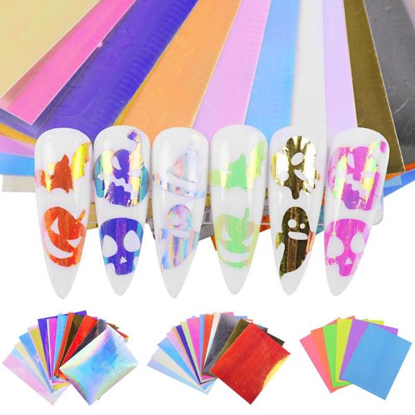 stickers & decals 16pcs/pack 3d fluorescence holographic laser nail manicure halloween pumpkin bat foils art decoration, Black
stickers & decals 16pcs/pack 3d fluorescence holographic laser nail manicure halloween pumpkin bat foils art decoration, Black