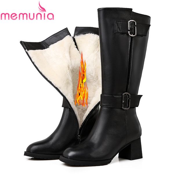 2020 new big size 35-43 genuine leather boots 100% nature wool snow boots women buckle zipper warm winter knee high, Black
2020 new big size 35-43 genuine leather boots 100% nature wool snow boots women buckle zipper warm winter knee high, Black