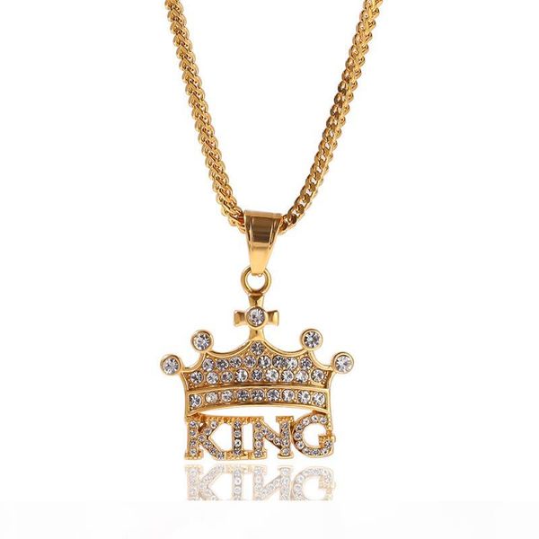 king crown necklace men ice out pendants brand designer hip hop jewelry bling cubic zirconia gold necklace, Silver
king crown necklace men ice out pendants brand designer hip hop jewelry bling cubic zirconia gold necklace, Silver