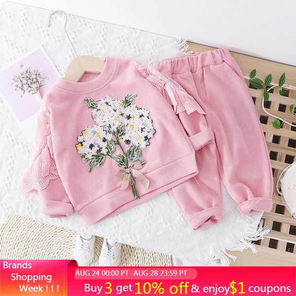 menoea baby girls clothing sets beautiful flowers lace t shirt pants toddler infant clothes autumn children vacation costume, White
menoea baby girls clothing sets beautiful flowers lace t shirt pants toddler infant clothes autumn children vacation costume, White
