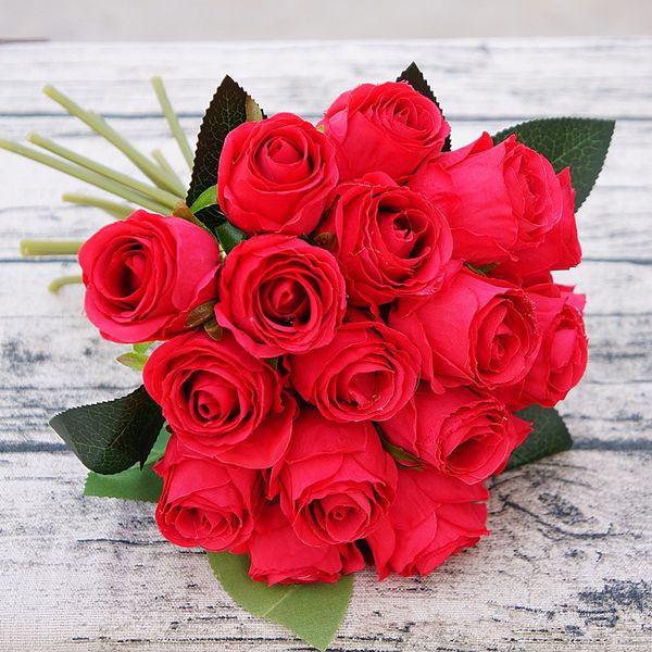 decorative flowers & wreaths simulation peony rose bouquet wedding fake flower set with vase home living room floor silk arrangement
decorative flowers & wreaths simulation peony rose bouquet wedding fake flower set with vase home living room floor silk arrangement