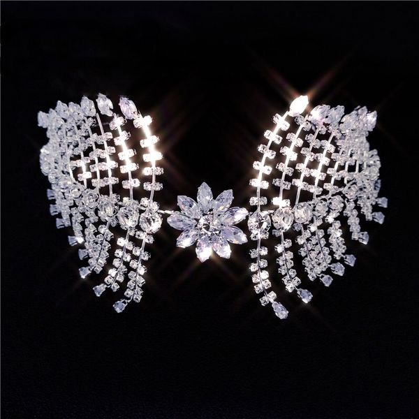luxury wedding hair band wedding hair accessories bride crystal headdress handmade ethnic headdress zirconia crown, Golden;silver
luxury wedding hair band wedding hair accessories bride crystal headdress handmade ethnic headdress zirconia crown, Golden;silver