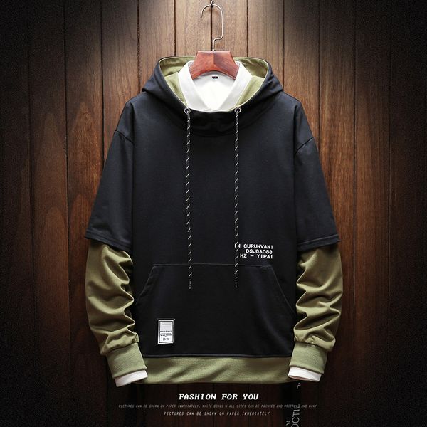 harajuku fashion mens hoodie sweatshirt hip hop pullover patchwork hooded hoodies streetwear casual hipster clothes 5xl, Black
harajuku fashion mens hoodie sweatshirt hip hop pullover patchwork hooded hoodies streetwear casual hipster clothes 5xl, Black