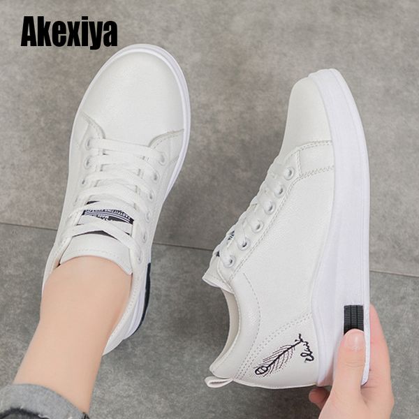 women's shoes leather soft bottom green shoes 2020 autumn new height increase sneakers wild casual laceup zapatillas mujer u017, Black
women's shoes leather soft bottom green shoes 2020 autumn new height increase sneakers wild casual laceup zapatillas mujer u017, Black