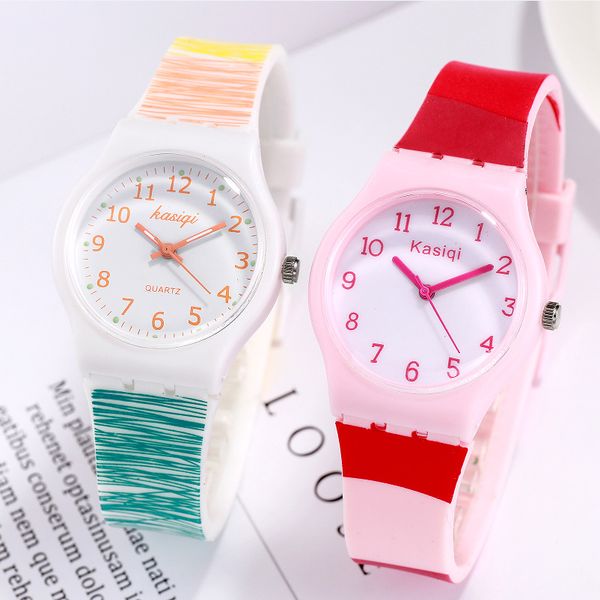 new fashion watch women geneva silicone watch kids watches girls colorful quartz wristwatches children clock, Slivery;brown
new fashion watch women geneva silicone watch kids watches girls colorful quartz wristwatches children clock, Slivery;brown