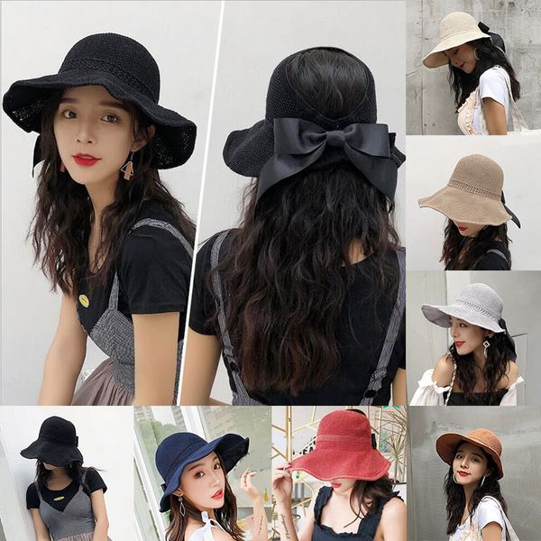 woman's sune hats bowknot visor caps handmade knitted raffia straw summer cap casual sunshade hat empty hats girls beach cap, Blue;gray
woman's sune hats bowknot visor caps handmade knitted raffia straw summer cap casual sunshade hat empty hats girls beach cap, Blue;gray