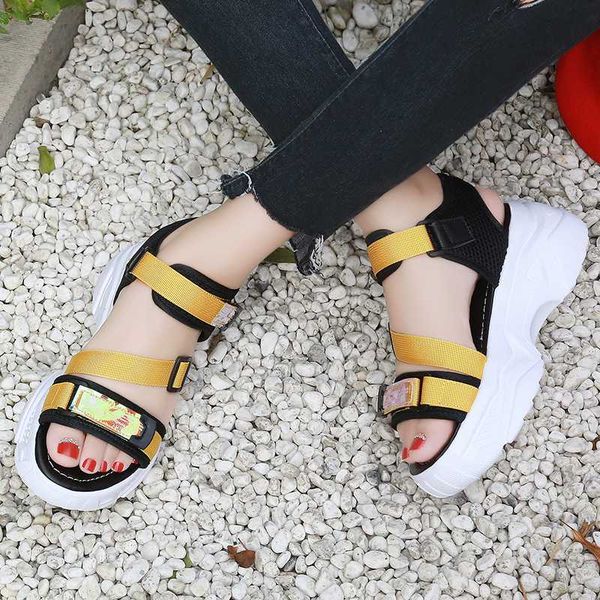 women summer 2020 thick bottom ankle strap gladiator shoes woman sandalias mujer comfortable wedge heels casual sandals, Black
women summer 2020 thick bottom ankle strap gladiator shoes woman sandalias mujer comfortable wedge heels casual sandals, Black