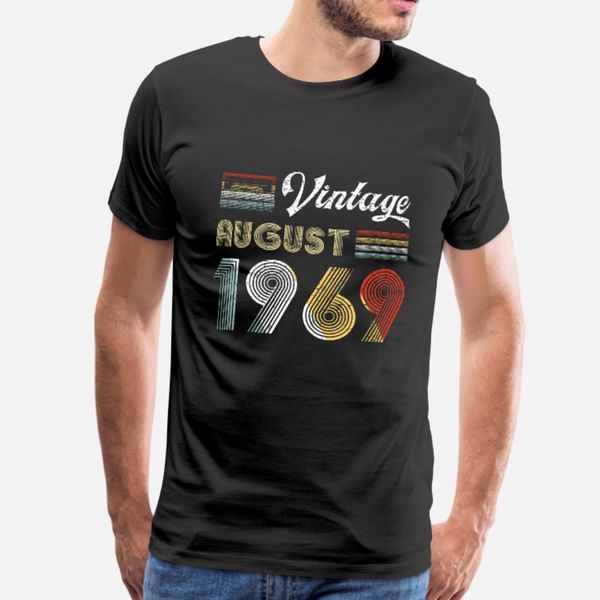 vintage august 1969 50th birthday retro 80s style t shirt men design tee shirt s-xxxl loose basic summer style normal shirt, White;black
vintage august 1969 50th birthday retro 80s style t shirt men design tee shirt s-xxxl loose basic summer style normal shirt, White;black
