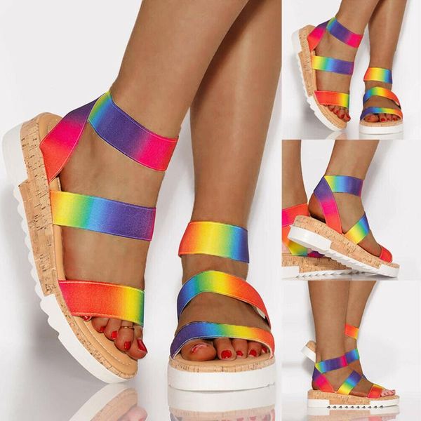 женщины дамы лодыжки ремень espadrilles сандалии лета клинья платформы пятки сандалии обувь d88, Black 
женщины дамы лодыжки ремень espadrilles сандалии лета клинья платформы пятки сандалии обувь d88, Black