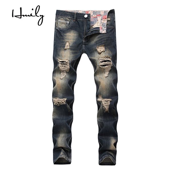 hmily new mens jeans ripped torn jeans trousers slim men skinny pants for men clothes elastic stretch hip hop streetwear, Blue
hmily new mens jeans ripped torn jeans trousers slim men skinny pants for men clothes elastic stretch hip hop streetwear, Blue
