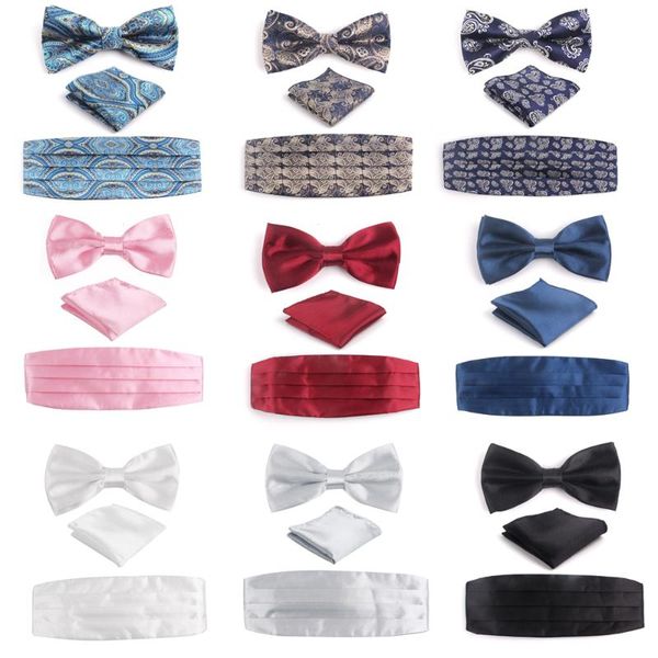 new bow tie cummerbunds and pocket square set for men classic suits bowtie waist seal hanky sets floral cravats ties, Blue;purple
new bow tie cummerbunds and pocket square set for men classic suits bowtie waist seal hanky sets floral cravats ties, Blue;purple