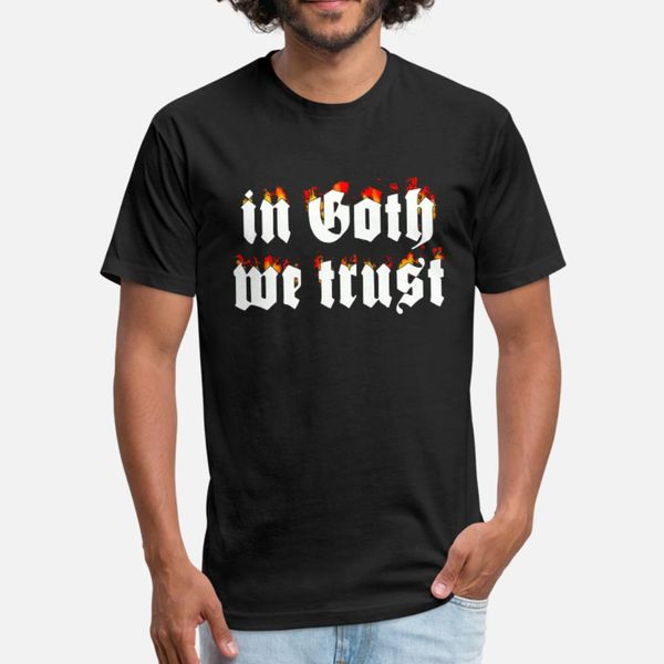 in goth we trust t shirt men customize tee shirt o-neck solid color crazy casual summer trend shirt
in goth we trust t shirt men customize tee shirt o-neck solid color crazy casual summer trend shirt