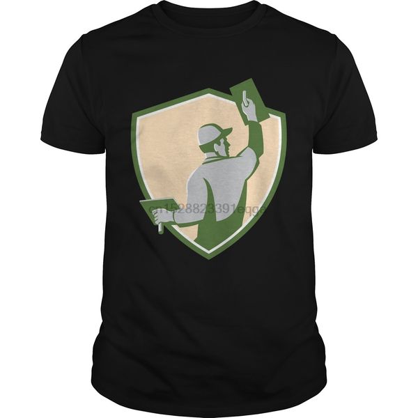 men short sleeve tshirt plasterer masonry trowel shield retro t-shirt cool women t-shirt
men short sleeve tshirt plasterer masonry trowel shield retro t-shirt cool women t-shirt