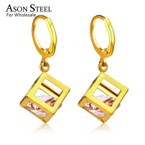 asonsteel stainless steel gold/silver color geometry cubic zirconia drop earrings stainless steel ear hoop female jewelry party
asonsteel stainless steel gold/silver color geometry cubic zirconia drop earrings stainless steel ear hoop female jewelry party