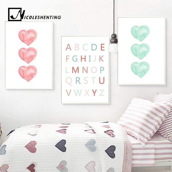watercolor heart a to z alphabet wall art canvas posters nursery prints large canvas painting nordic picture kid room decoration
watercolor heart a to z alphabet wall art canvas posters nursery prints large canvas painting nordic picture kid room decoration