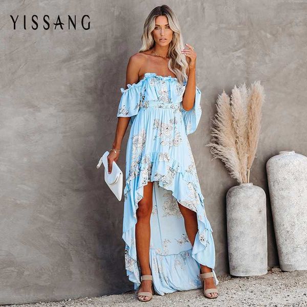yissang off shoulder floral print 2020 summer dress women ruffles pleated maxi long dresses vintage party dress beachwear, Black;gray
yissang off shoulder floral print 2020 summer dress women ruffles pleated maxi long dresses vintage party dress beachwear, Black;gray