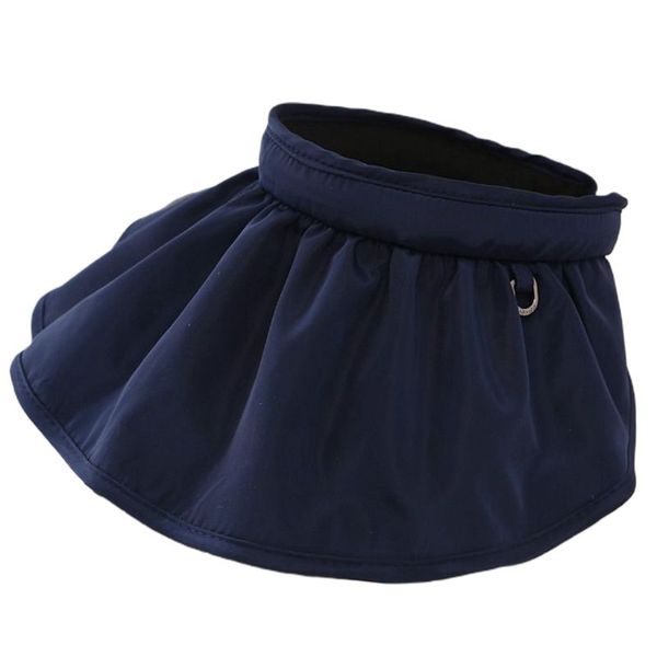 women empty sunscreen beach hat ruffles shell shaped wide brim foldable cap x5xa, Blue;gray
women empty sunscreen beach hat ruffles shell shaped wide brim foldable cap x5xa, Blue;gray