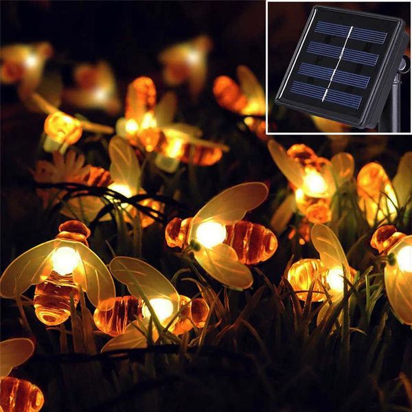 cgjxslittle bee solar light string outdoor decoration led lights home garden christmas string lights holiday lights
cgjxslittle bee solar light string outdoor decoration led lights home garden christmas string lights holiday lights