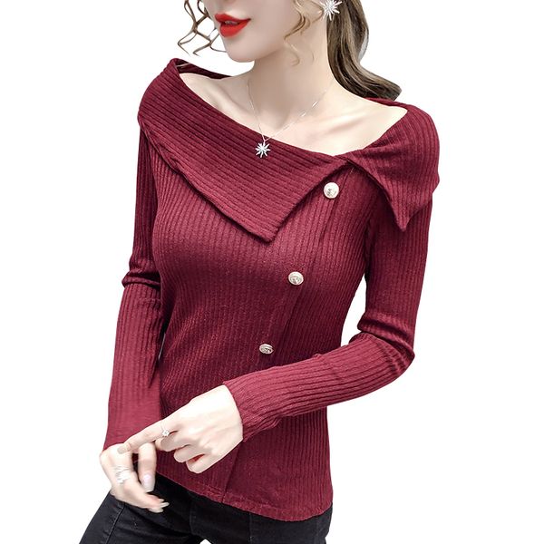 fashion autumn winter sweater women knit pullover slim off shoulder long sleeve bottoming knitted sweater female, White;black
fashion autumn winter sweater women knit pullover slim off shoulder long sleeve bottoming knitted sweater female, White;black