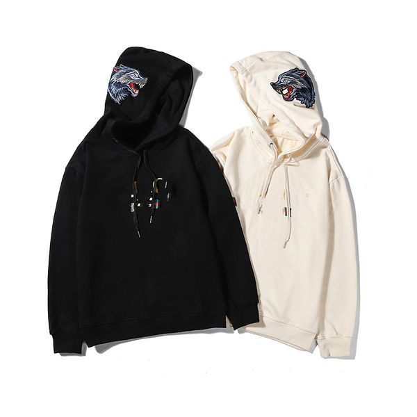 men women hoodies fashion long sleeve letters print wolf embroidery hoodies sweatshirts men women casual clothes, Black
men women hoodies fashion long sleeve letters print wolf embroidery hoodies sweatshirts men women casual clothes, Black