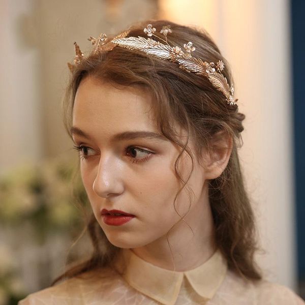 niushuya vintage wedding hairband leaf crystal headdress gold headpiece crown for women bride accessories bridal hair jewelries, Golden;silver
niushuya vintage wedding hairband leaf crystal headdress gold headpiece crown for women bride accessories bridal hair jewelries, Golden;silver