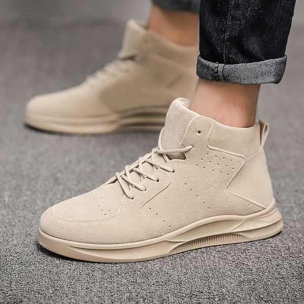 2020 new men fashion solid color suede leather sneakers men casual flat ankle boots motorcycle tooling boots casual shoes, Black
2020 new men fashion solid color suede leather sneakers men casual flat ankle boots motorcycle tooling boots casual shoes, Black