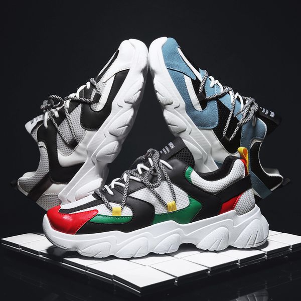 men designer shoes casual mesh for breathability personalized color matching dad shoes for men sneakers casual, Black
men designer shoes casual mesh for breathability personalized color matching dad shoes for men sneakers casual, Black