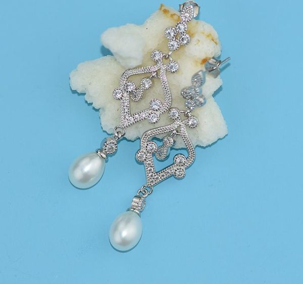 wholesale 2017 100% natural freshwater pearl long earrings 8-9mm natural pearl 925 sterling silver jewelry zircon for women002, Golden;silver
wholesale 2017 100% natural freshwater pearl long earrings 8-9mm natural pearl 925 sterling silver jewelry zircon for women002, Golden;silver