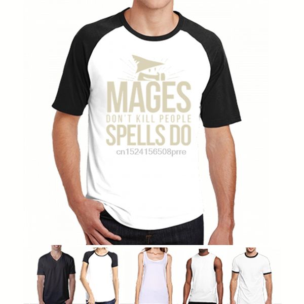mages dont kill people spells do t-shirt. board game rpg