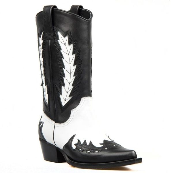 footcourt- black white genuine leather women boots pointed toe western cowboy boots lady mid calf handmade
footcourt- black white genuine leather women boots pointed toe western cowboy boots lady mid calf handmade