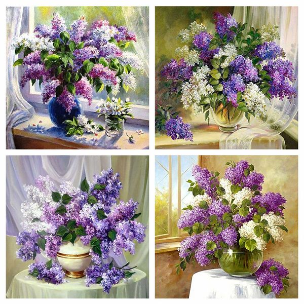 evershine diamond painting lilac flower full drill square beads embroidery rhinestone mosaic full layout cross stitch needlework
evershine diamond painting lilac flower full drill square beads embroidery rhinestone mosaic full layout cross stitch needlework