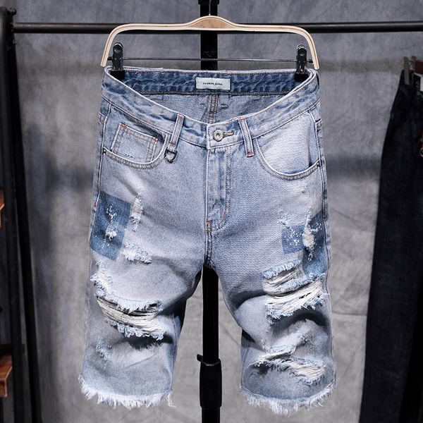 fashion mens ripped short jeans hollow out bermuda summer vintage distressed hole shorts cowboys knee length denim shorts male, White;black
fashion mens ripped short jeans hollow out bermuda summer vintage distressed hole shorts cowboys knee length denim shorts male, White;black