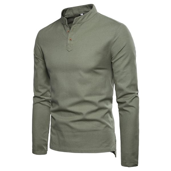 new mens designer casual shirts fashion long sleeve stand collar solid color shirts slim male clothing, White;black
new mens designer casual shirts fashion long sleeve stand collar solid color shirts slim male clothing, White;black