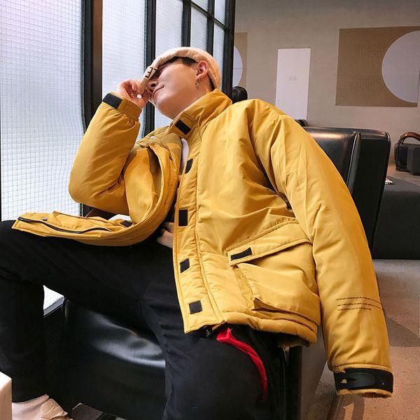 men's down & parkas quality student winter clothes jacket men parka thick warm outwear korean youth streetwear hip hop japan style hara, Black
men's down & parkas quality student winter clothes jacket men parka thick warm outwear korean youth streetwear hip hop japan style hara, Black