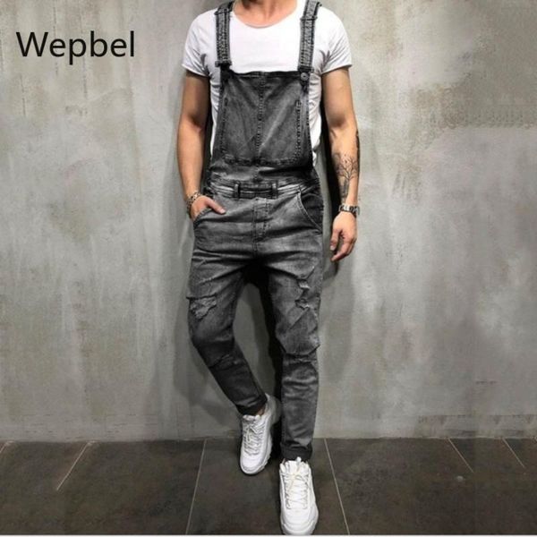 wepbel denim jumpsuit ripped jeans trousers fashion men's jeans suspender popular casual denim overalls pants, Blue
wepbel denim jumpsuit ripped jeans trousers fashion men's jeans suspender popular casual denim overalls pants, Blue