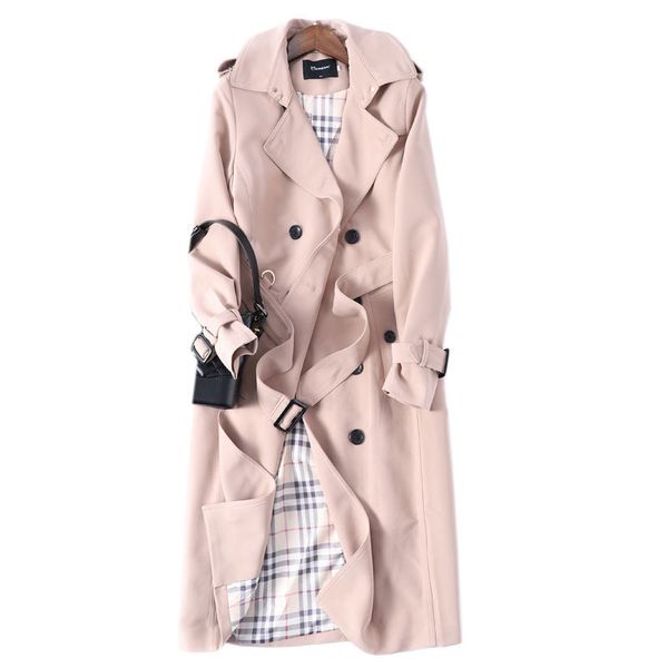 spring women's 2020 casual windbreaker female lapel with belt temperament double-breasted trench coat women z892, Tan;black
spring women's 2020 casual windbreaker female lapel with belt temperament double-breasted trench coat women z892, Tan;black